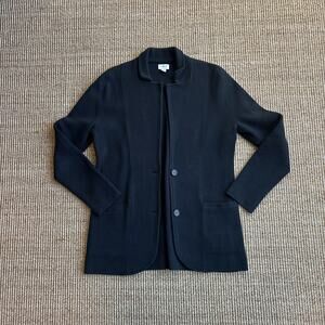 J Crew Women's Black 100% Cotton Cardigan Pristine SIze Small